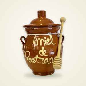 Orza de Miel de Pastrana con cuchara de madera