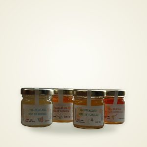Tarritos de miel de tomillo, lavanda, multifloral y romero